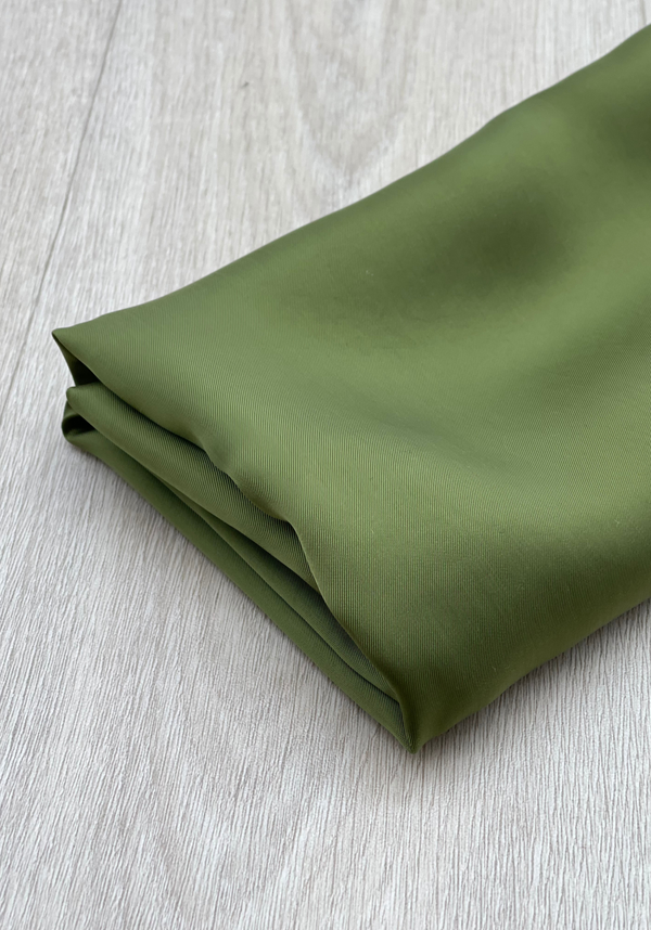 Coupon 90 cm - Lining fabric for coat and jacket Khaki