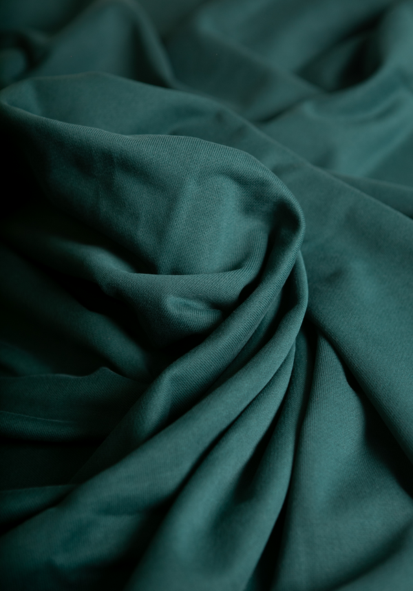 COUPON 70 cm - French Terry sweatshirt fabric - Scarab Green