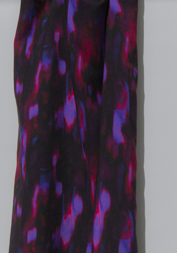 Tissu popeline de viscose imprimée Solaris Violet Obscur - par 10 cm