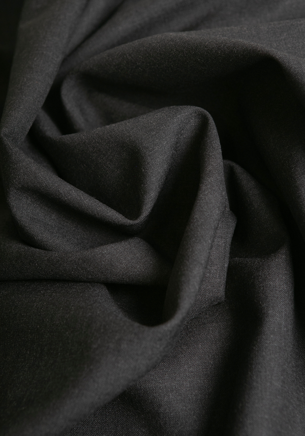 Tailored wool fabric 100% wool Anthracite