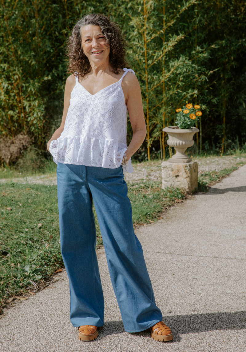 Ronsard pants sewing pattern - Pocket pattern