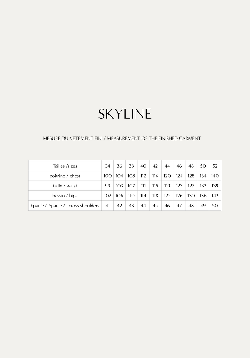 Patron couture chemise Skyline / PDF (A4, A3, A0, US Letter) - Cadres, Calques par Taille, Vidéoprojection