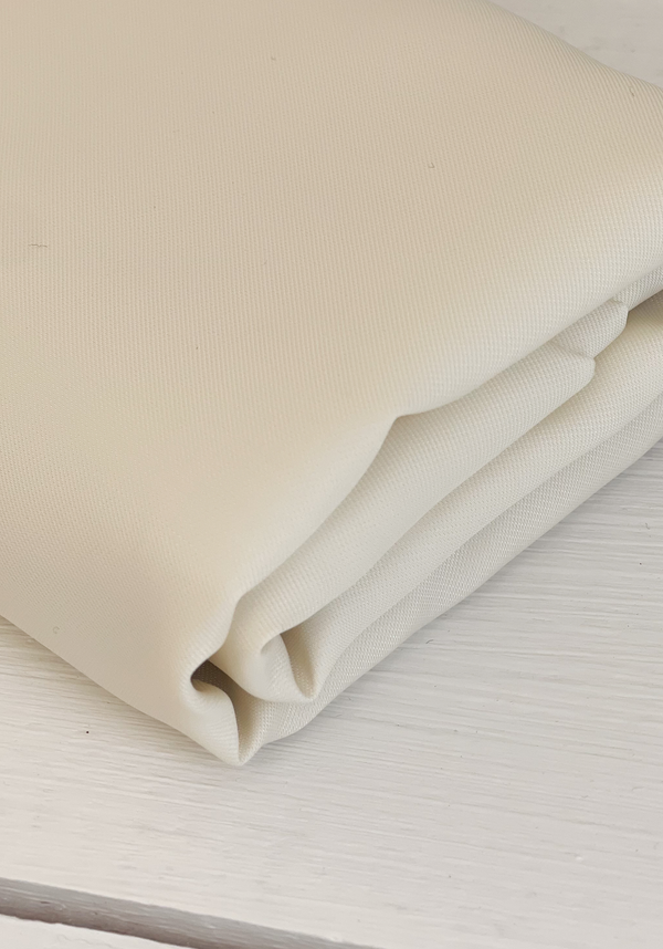 COUPON 40 cm - Tissu doublure pour manteau et veste - Blanc