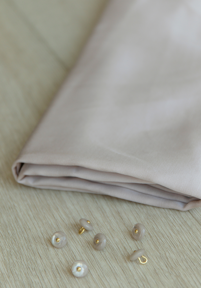 Satin de viscose, lin et lyocell Reflet - Cumin, Champagne ou Gris Parme