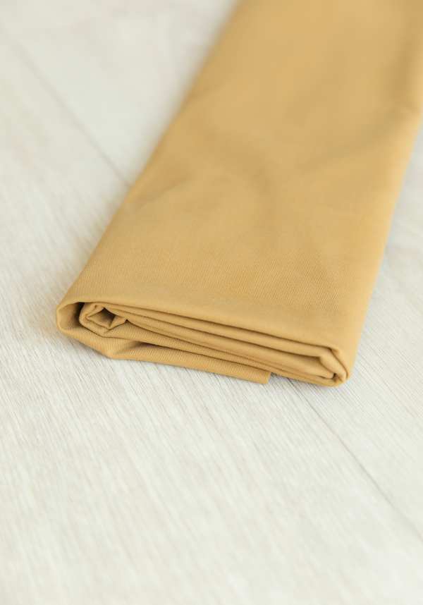 COUPON 40 cm - Cotton gabardine fabric - Cumin