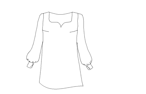 Chalk Dress Sewing Pattern / PDF (A4, A3, A0, US Letter) - Frames, Layers by Size, Video Projection