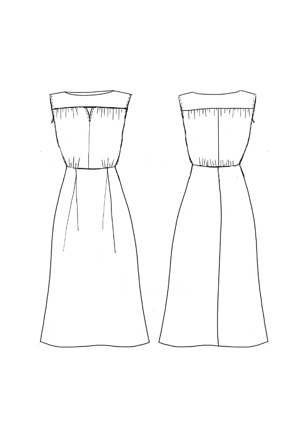 Haut Vol dress sewing pattern - PDF pattern (A4, A3, A0 and US letter)